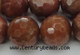 CMS1019 15.5 inches 20mm faceted round AA grade moonstone beads