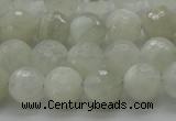 CMS1042 15.5 inches 8mm faceted round A grade white moonstone beads