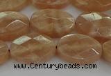 CMS1106 15.5 inches 12*16mm faceted oval moonstone gemstone beads