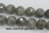 CMS125 15.5 inches 12mm faceted round moonstone gemstone beads