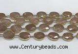 CMS1345 7.5 inches 13*18mm faceted oval moonstone beads