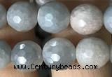 CMS1457 15.5 inches 8mm faceted round AB-color moonstone beads