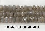CMS1662 15.5 inches 6*13mm - 8*14mm faceted tyre moonstone beads