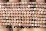 CMS1670 15.5 inches 4mm round moonstone beads wholesale