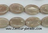 CMS17 15.5 inches 13*18mm oval moonstone gemstone beads wholesale