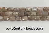 CMS1784 15.5 inches 12*16mm faceted rectangle AB-color moonstone beads