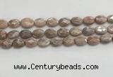 CMS1800 15.5 inches 12*16mm faceted oval AB-color moonstone beads