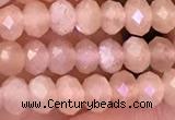 CMS1865 15.5 inches 3*4mm faceted rondelle moonstone beads wholesale