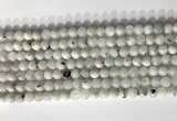 CMS2000 15.5 inches 6mm round white moonstone gemstone beads