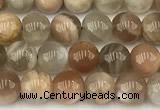 CMS2086 15 inches 6mm round moonstone gemstone beads