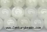 CMS2095 15 inches 6mm round white moonstone beads