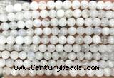 CMS2367 15 inches 6mm round white moonstone beads wholesale