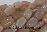 CMS26 15.5 inches 8*12mm rectangle moonstone gemstone beads wholesale