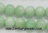 CMS405 15.5 inches 12mm round green moonstone beads wholesale