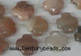 CMS535 15.5 inches 15*15mm cross moonstone beads wholesale