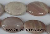 CMS540 15.5 inches 18*25mm oval moonstone beads wholesale