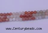 CMS633 15.5 inches 10mm round rainbow moonstone gemstone beads