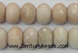 CMS68 15.5 inches 12*16mm faceted rondelle moonstone gemstone beads