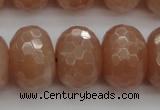 CMS954 15.5 inches 10*14mm faceted rondelle A grade moonstone beads