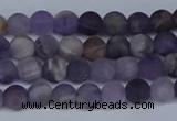 CNA1060 15.5 inches 4mm round matte dogtooth amethyst beads