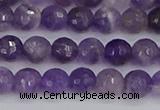 CNA1071 15.5 inches 6mm faceted round dogtooth amethyst beads