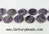 CNA1193 15.5 inches 25*30mm oval amethyst beads wholesale