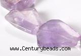 CNA16 15*27mm freeform A- grade natural amethyst beads Wholesale