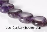 CNA26 14*14mm heart AB- grade natural amethyst beads Wholesale