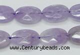 CNA330 15.5 inches 13*18mm faceted oval natural lavender amethyst beads