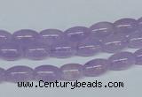 CNA410 15.5 inches 6*10mm rice natural lavender amethyst beads