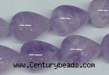 CNA419 15.5 inches 15*20mm teardrop natural lavender amethyst beads