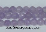 CNA422 15.5 inches 8mm faceted round natural lavender amethyst beads