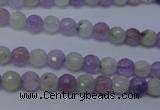CNA661 15 inches 6mm faceted round lavender amethyst & prehnite beads
