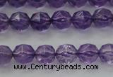 CNA68 15.5 inches 6mm faceted round natural amethyst beads