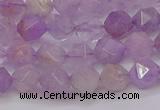 CNA692 15.5 inches 8mm faceted nuggets lavender amethyst beads