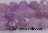 CNA693 15.5 inches 10mm faceted nuggets lavender amethyst beads