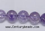 CNA804 15.5 inches 12mm round natural light amethyst beads
