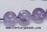 CNA808 15.5 inches 20mm round natural light amethyst beads