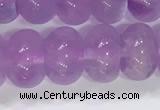 CNA970 15.5 inches 6*10mm faceted rondelle lavender amethyst beads