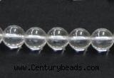 CNC03 15.5 inches 10mm round grade AB natural white crystal beads