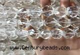 CNC806 14*18mm - 18*20mm faceted nuggets white crystal beads