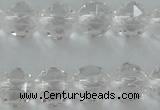 CNC88 15.5 inches 6mm faceted round natural white crystal beads