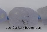 CNG1018 15.5 inches 18*25mm - 25*35mm nuggets blue chalcedony beads