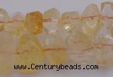 CNG1020 15.5 inches 8*12mm - 12*16mm faceted nuggets citrine beads