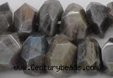 CNG1073 15.5 inches 12*16mm - 15*20mm faceted nuggets labradorite beads