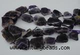 CNG1076 15.5 inches 18*25mm - 35*40mm nuggets amethyst beads