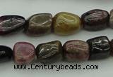 CNG1107 15.5 inches 8*12mm - 10*14mm nuggets tourmaline beads