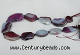 CNG1217 15.5 inches 20*30mm - 30*40mm freeform agate beads