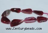 CNG1232 15.5 inches 25*40mm - 32*55mm freeform agate beads