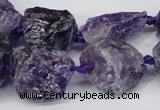 CNG1306 15.5 inches 8*12mm – 25*35mm nuggets amethyst beads